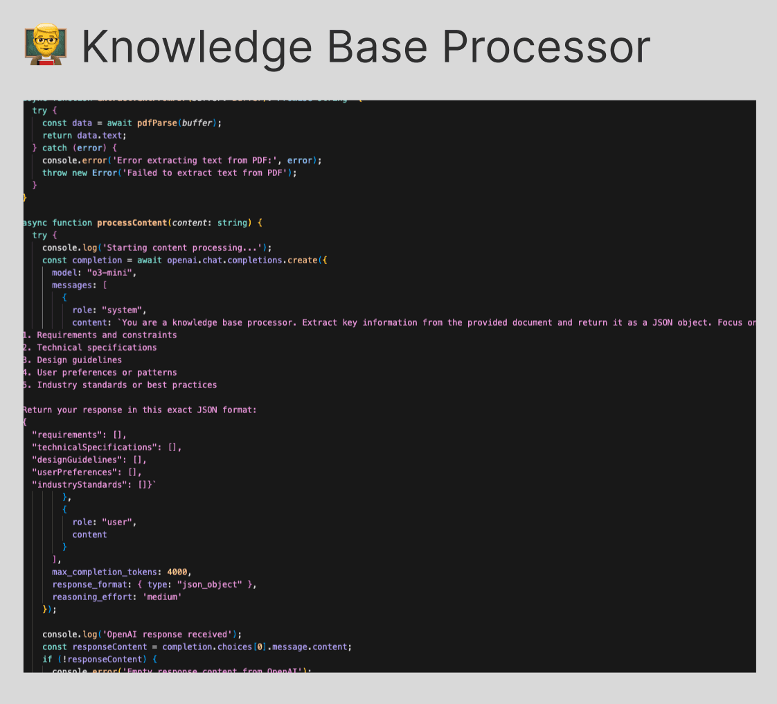 Knowledge Base Processor