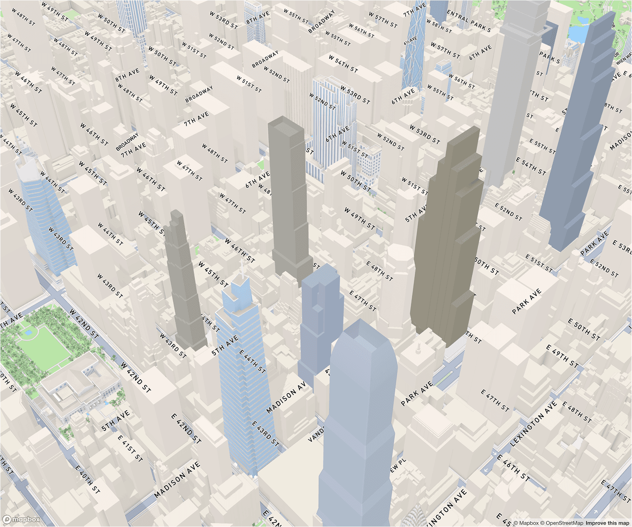 Mapbox GL integration with 3D building models