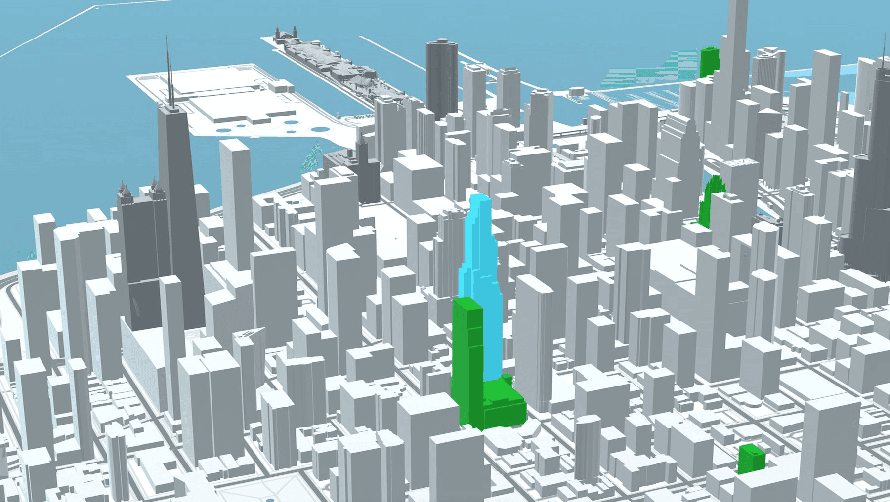 December 2021 countdown - featured tower highlighted in cyan