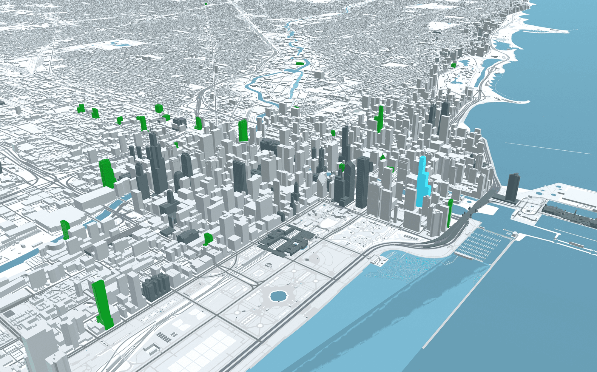 December 2021 countdown - complete skyline visualization