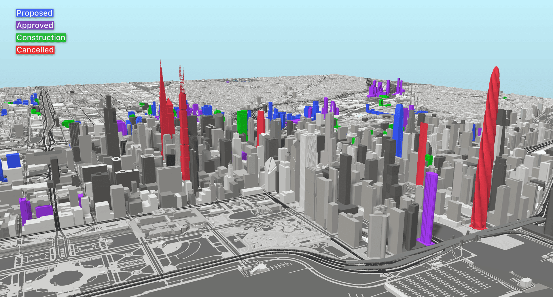 Canceled projects - status layer red 1