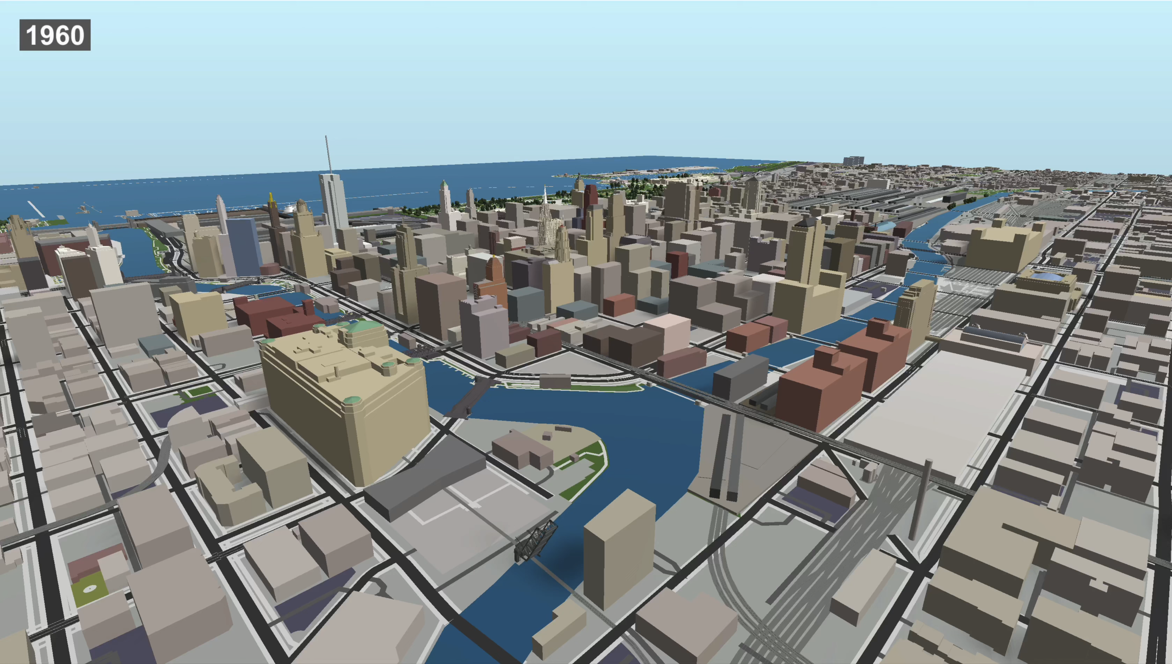 Wolf Point Development Corridor - 1960